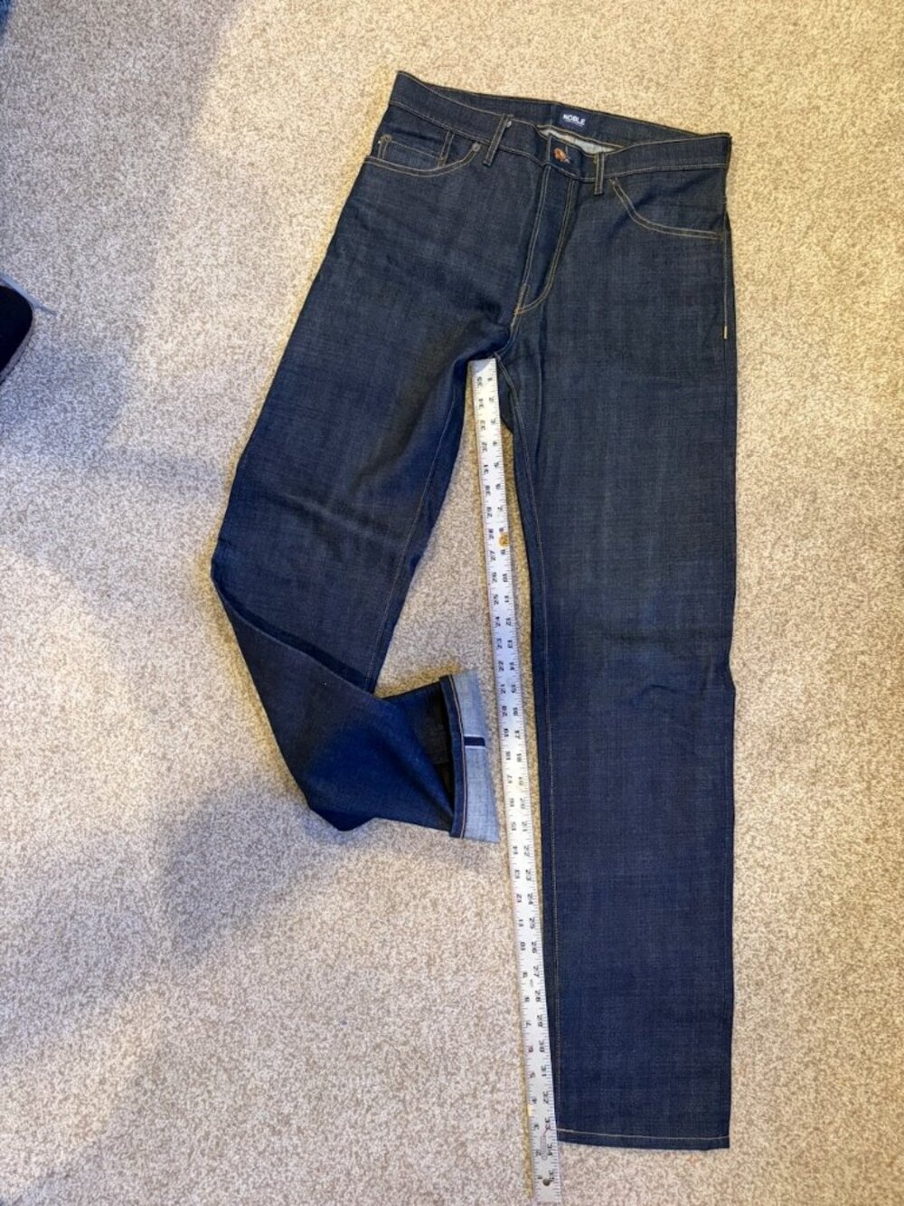 RAW DENIM Noble brand selvage denim jeans 32x34